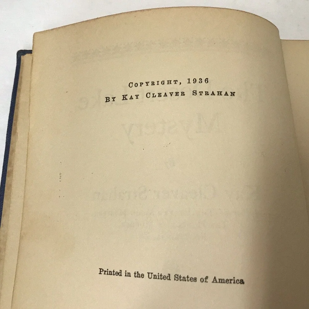 The Desert Lake‎ Mystery by Kay Cleaver Strahan Vintage 1936 Hardcover